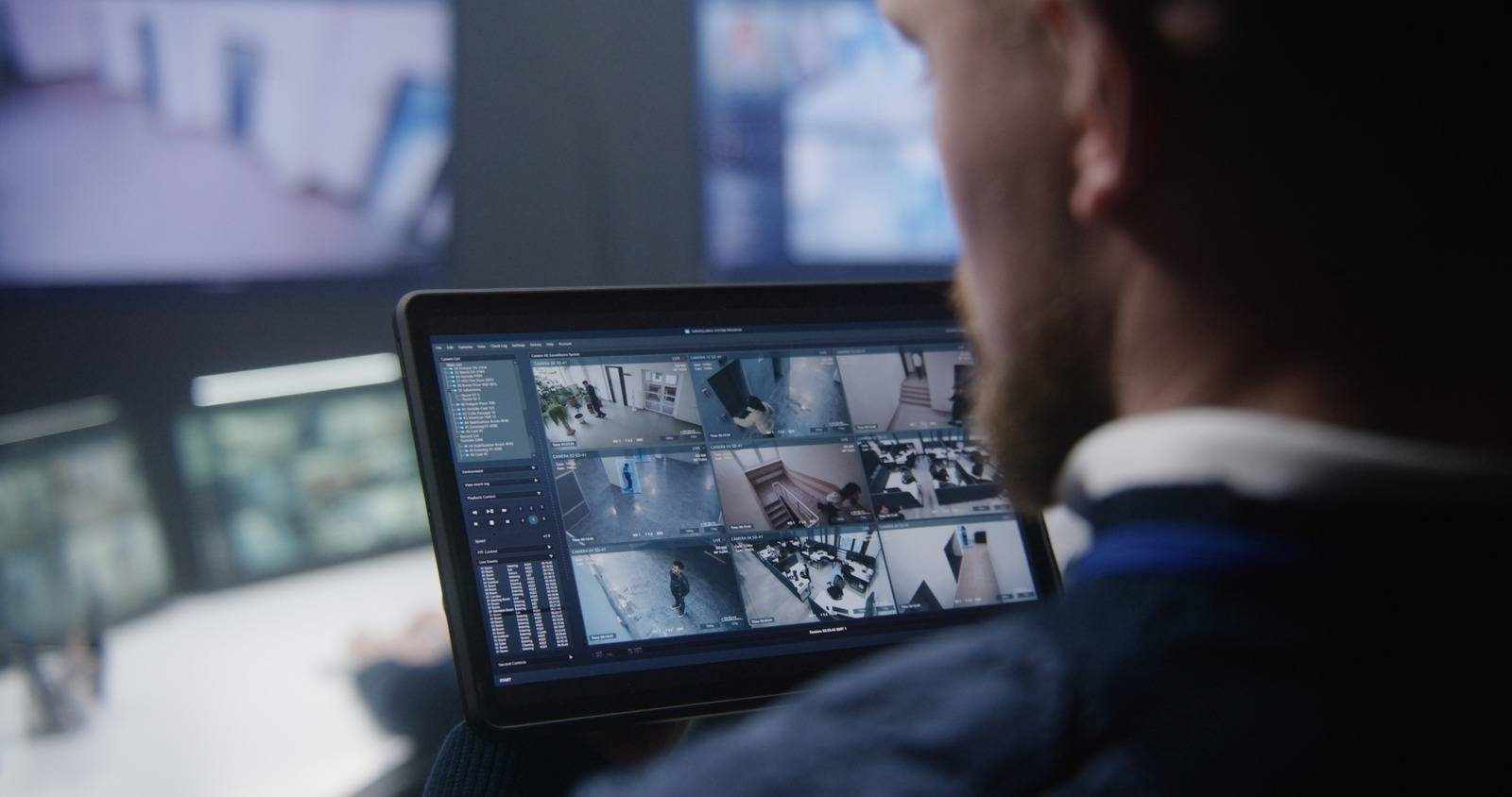 Predictive Protection: A Closer Look at the Benefits of AI Security Cameras 4 multiple ai camera screens